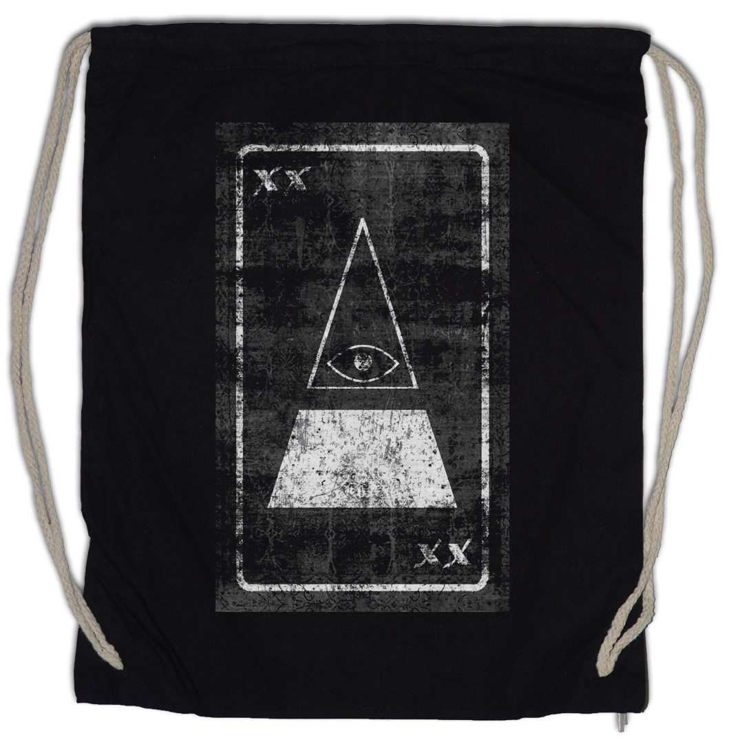 Urban Backwoods Turnbeutel Tarot The Eye of Illuminati Turnbeutel Tarot Karte Karten Card Auge (1-tlg), Illuminaten Deck Set Okkultismus