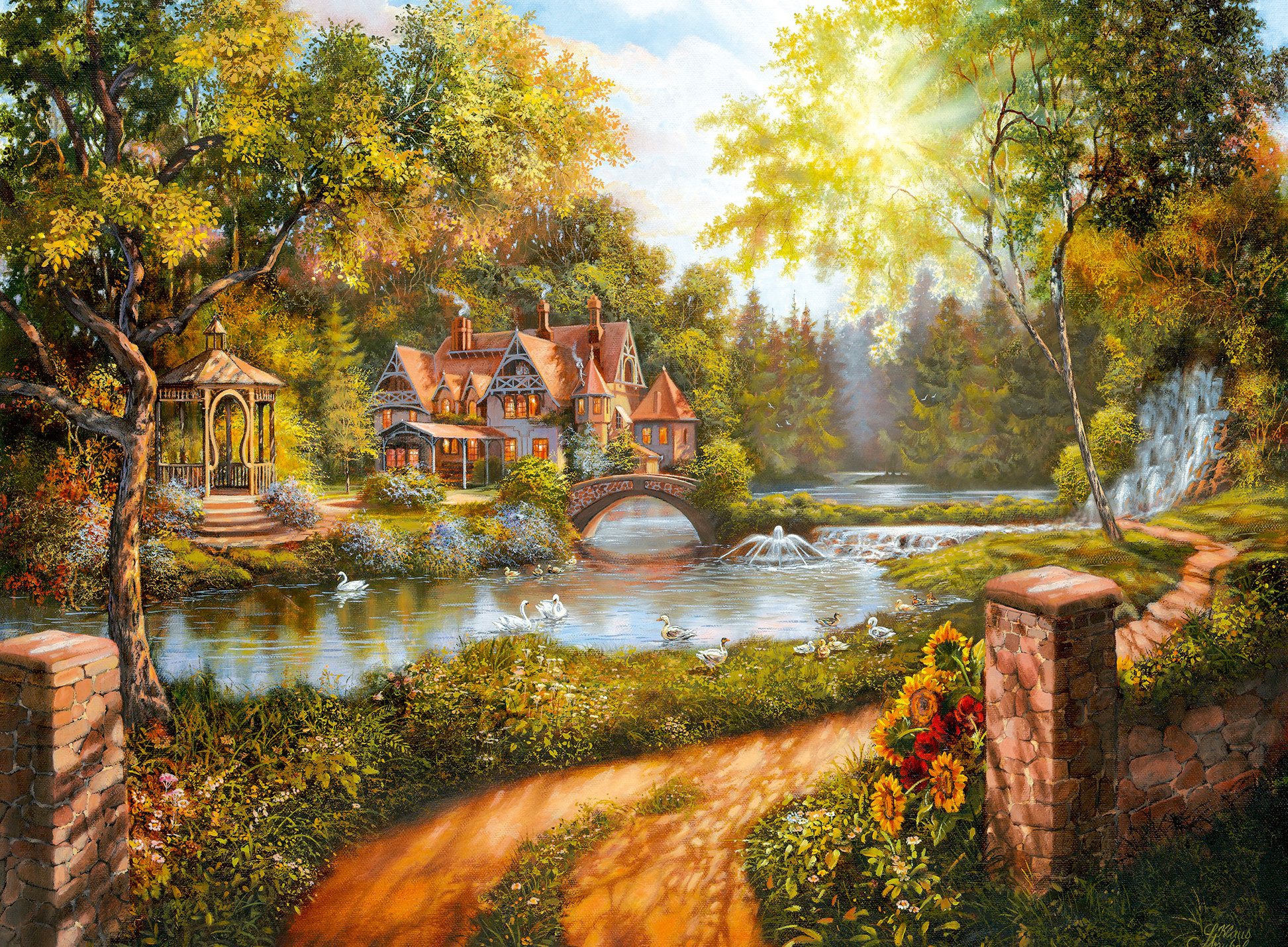 Ravensburger Puzzle Cottage am Fluß, 500 günstig online kaufen