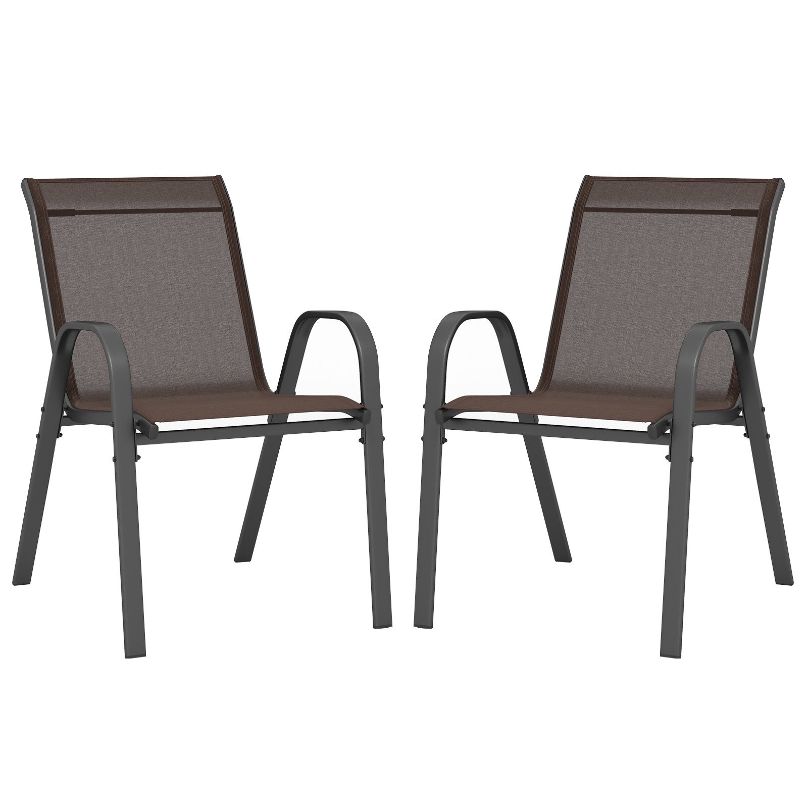 COSTWAY Gartenstuhl (2 St), Stapelstühle, aus günstig online kaufen