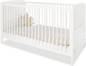 Pinolino® Babyzimmer-Komplettset Viktoria, (Set, 3-St., Kinderbett, Schrank 2-türig, Wickelkommode), zum Juniorzimmmer umbaubar