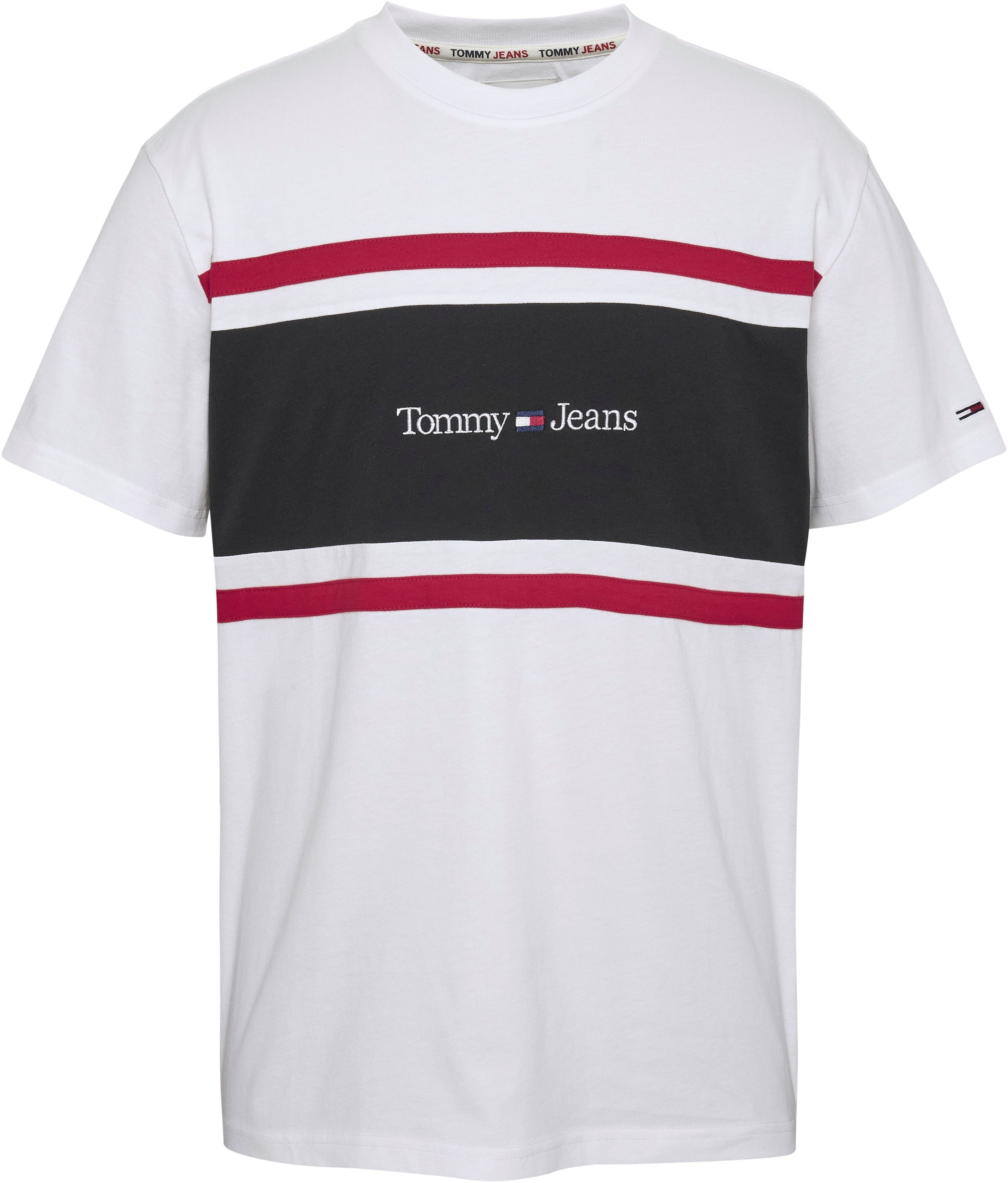 Tommy Jeans & Streifen-Detail T-Shirt TJM mit CUT CLSC TEE LINEAR SEW