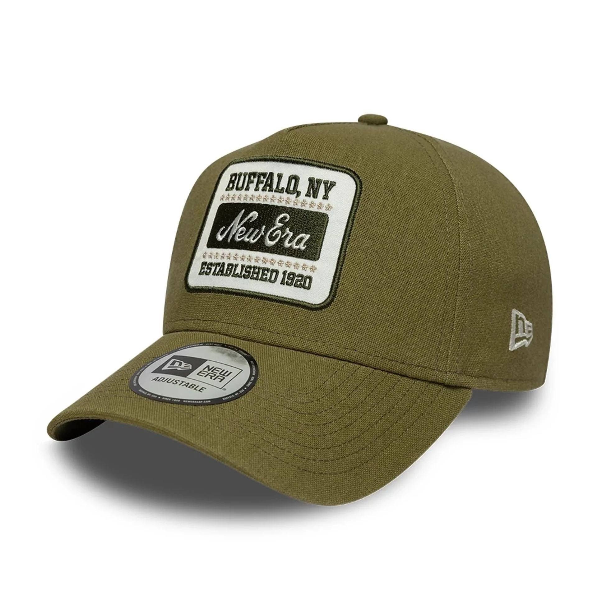 New Era Baseball Cap Cap New Era Eframe Newera (1-St) Dunkelgrüne Unterseite