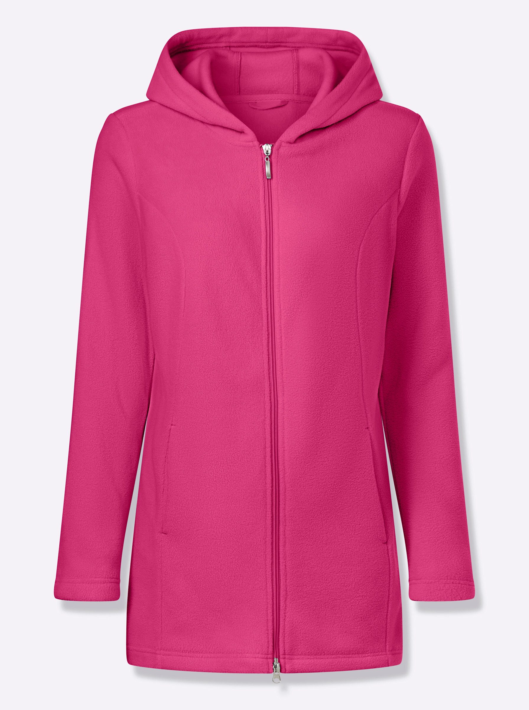 Fleecejacke Long-Fleecejacke Langarm