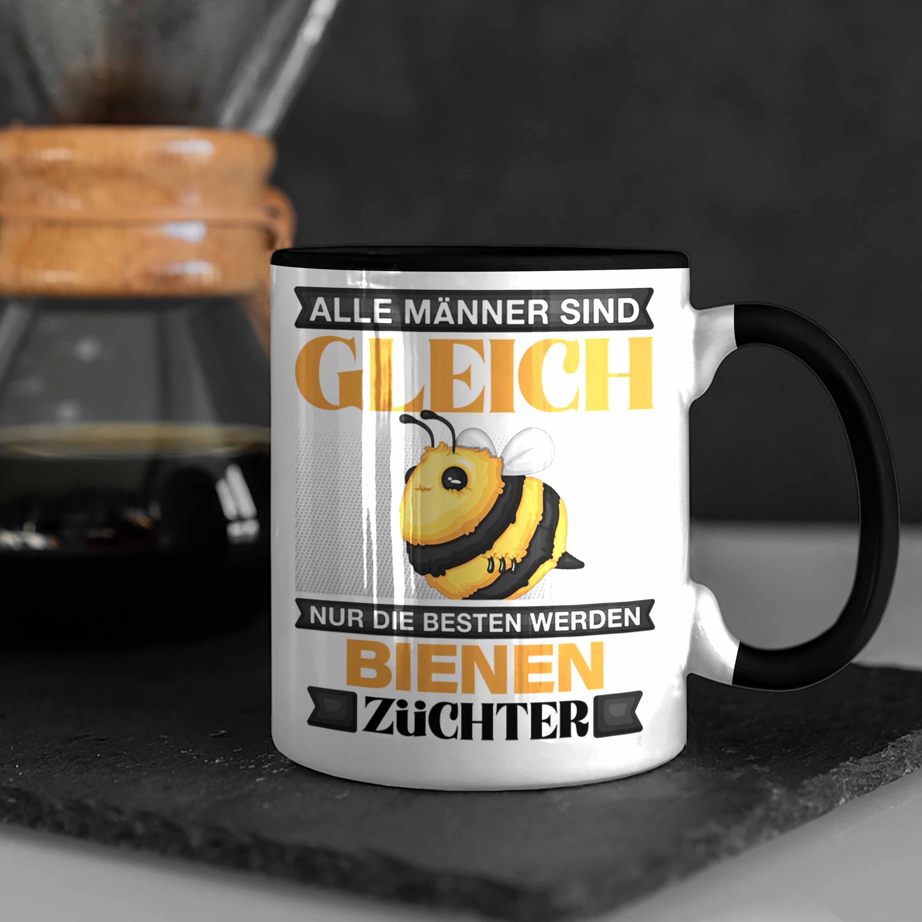 Trendation Tasse Bienen Züchter Tasse Geschenk Imker Lustiger Spruch Alle Männer Sind