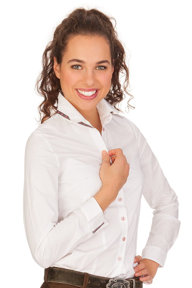 Trachtenbluse Trachtenbluse - KATJA - weiß
