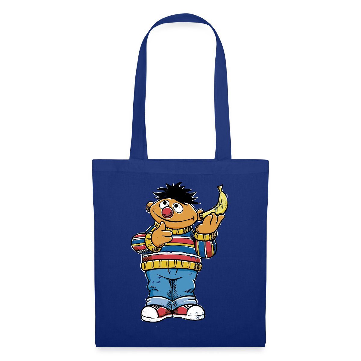 Henkeltasche Sesamstraße Ernie am Bananentelefon Stoffbeutel