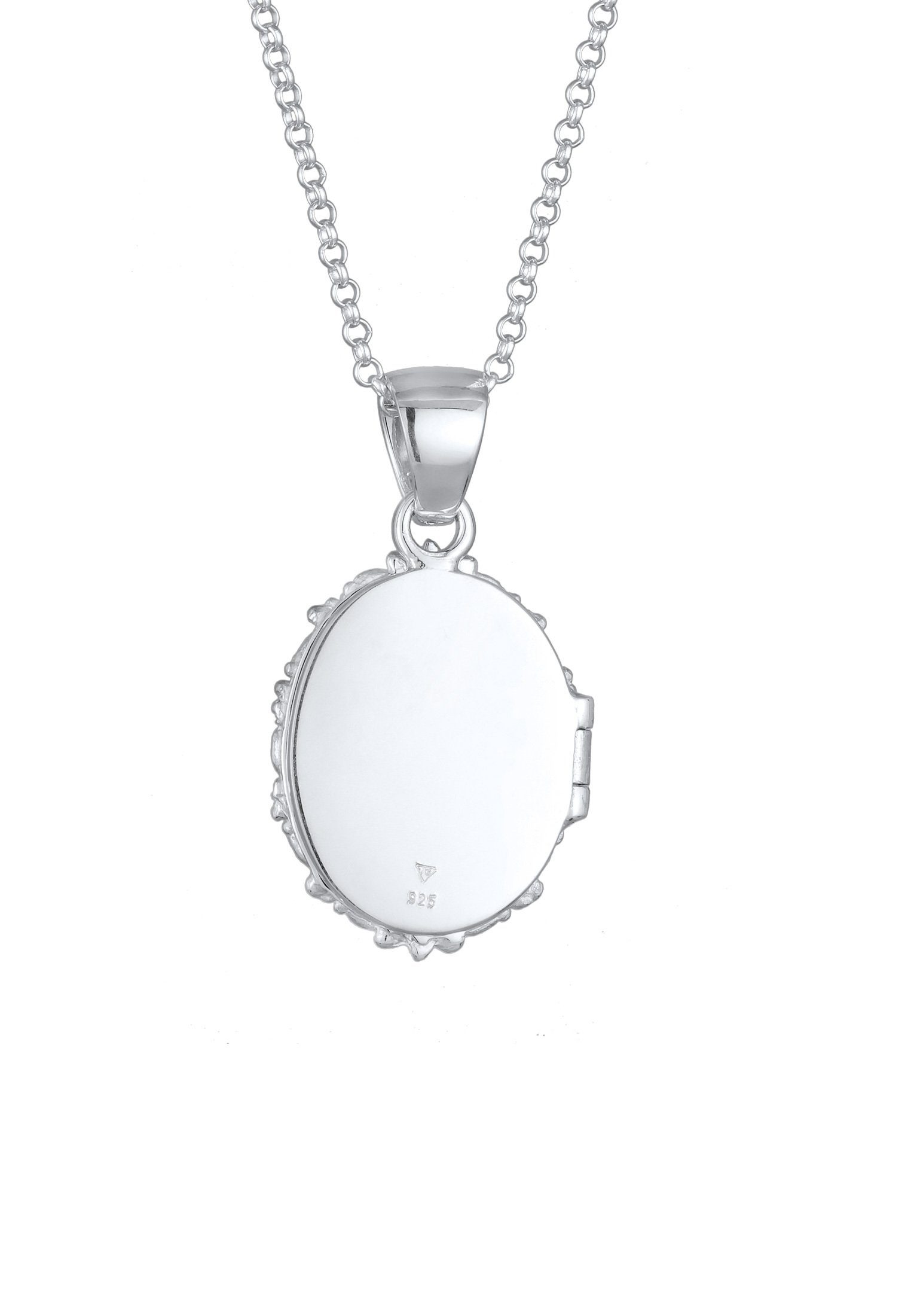 Elli Premium Kette Ornament mit 925er Silber Anhänger Amulett Medallion