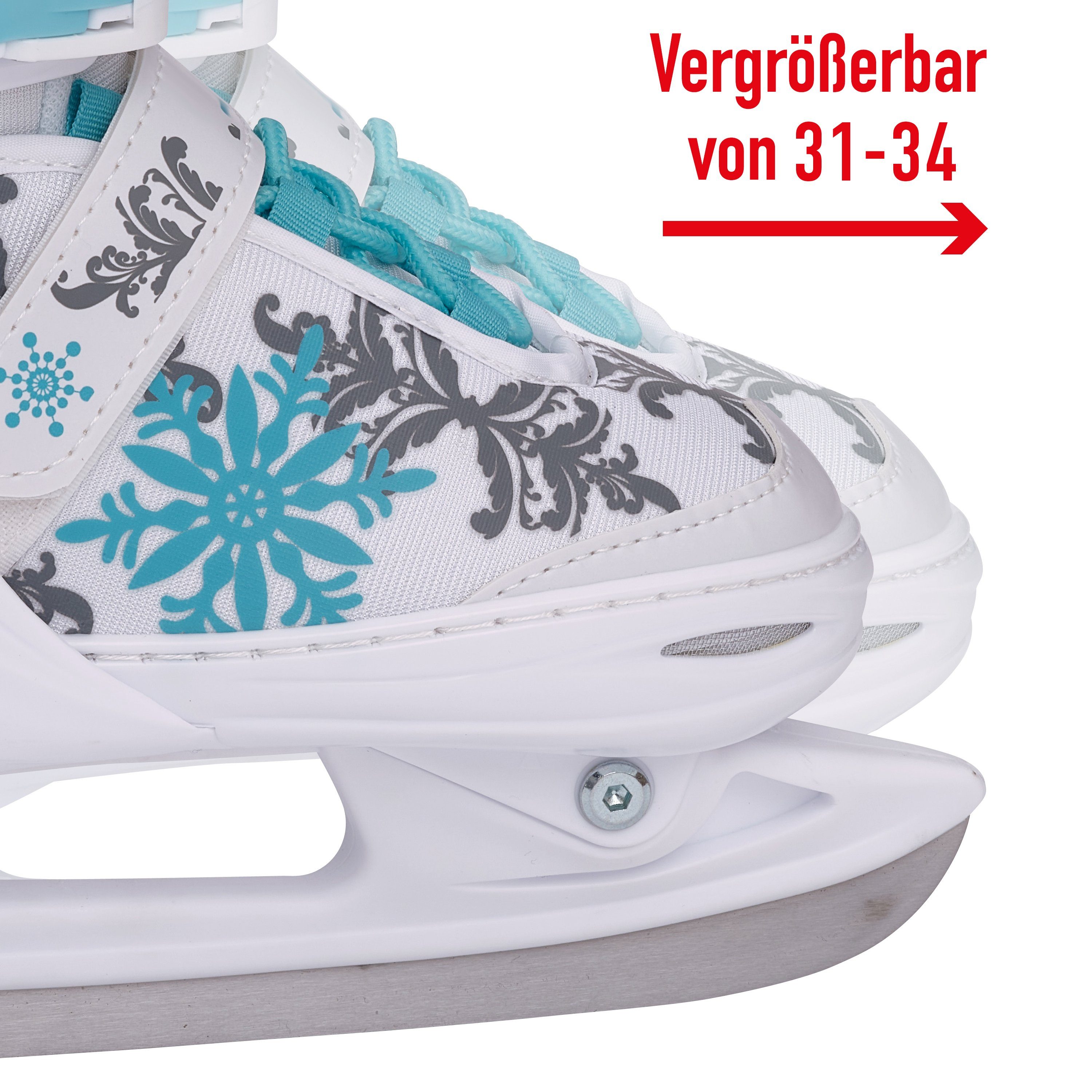 Apollo Schlittschuhe Schlittschuhe größenverstellbar Ice Skates X-Pro, Größenverstellbar, dreistufige Sicherung