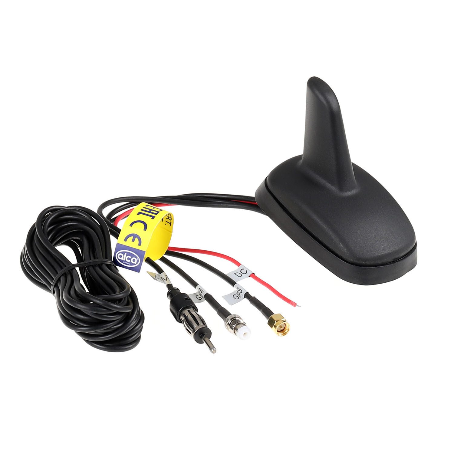 alca Autoantenne Haiflosse Shark Fin Antenne Aktiv Verstärker AM/FM GPS Autoradio-Ersatzantennenstab