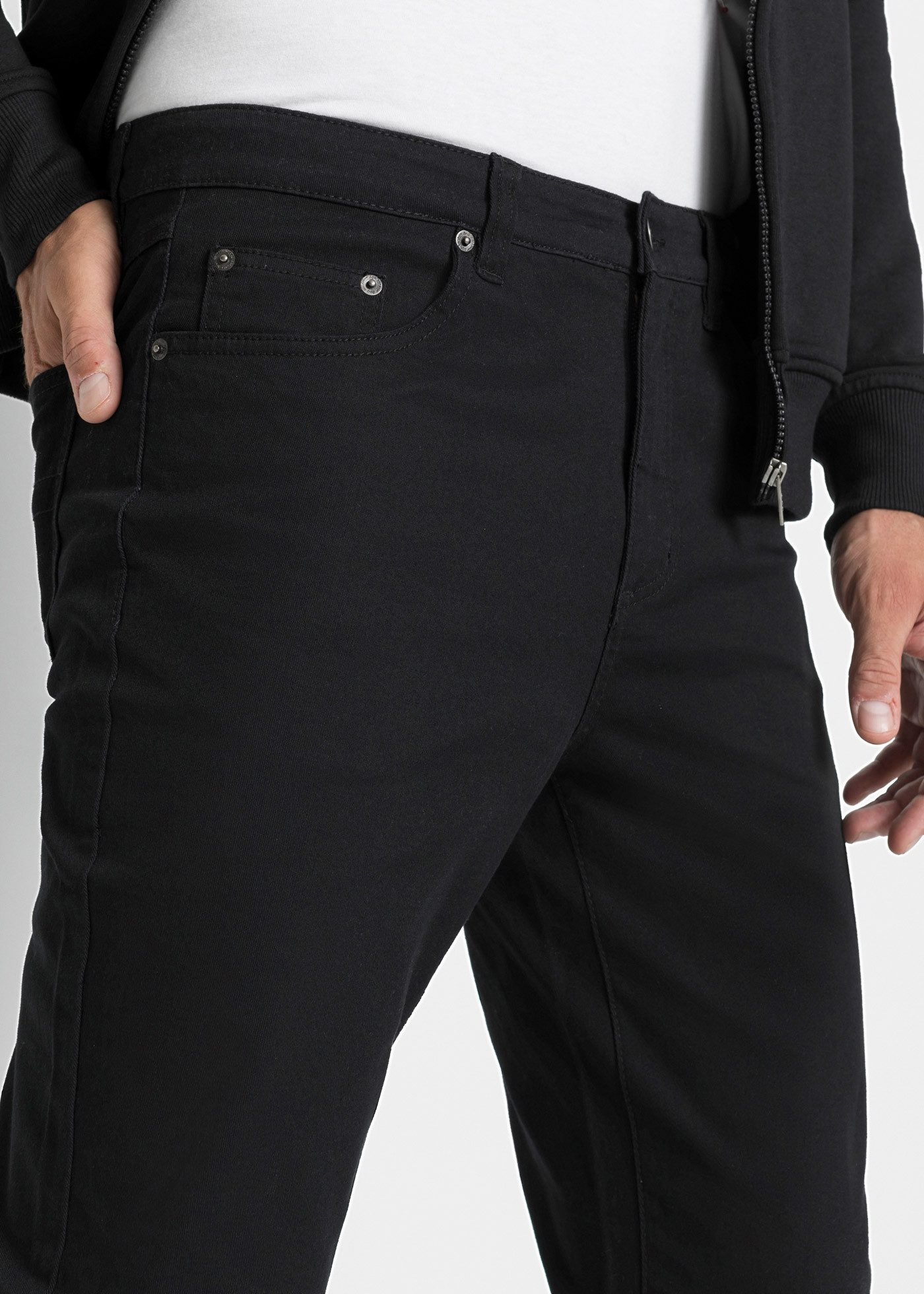 bonprix Stretch-Hose Five-Pocket-Design, mit Eingrifftaschen, Gesäßtaschen und Coinpocket