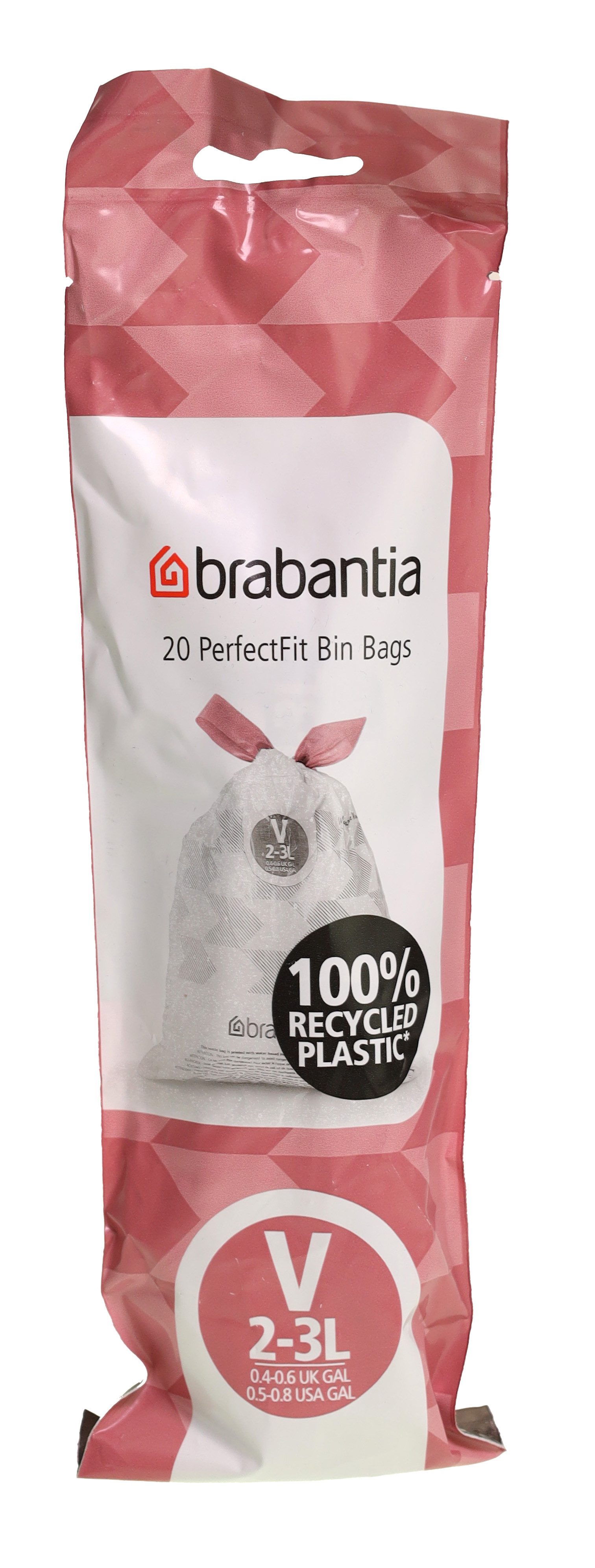 Brabantia Müllbeutel Brabantia 116582 PerfectFit Müllbeutel Typ V, 3 L, 20 Stück