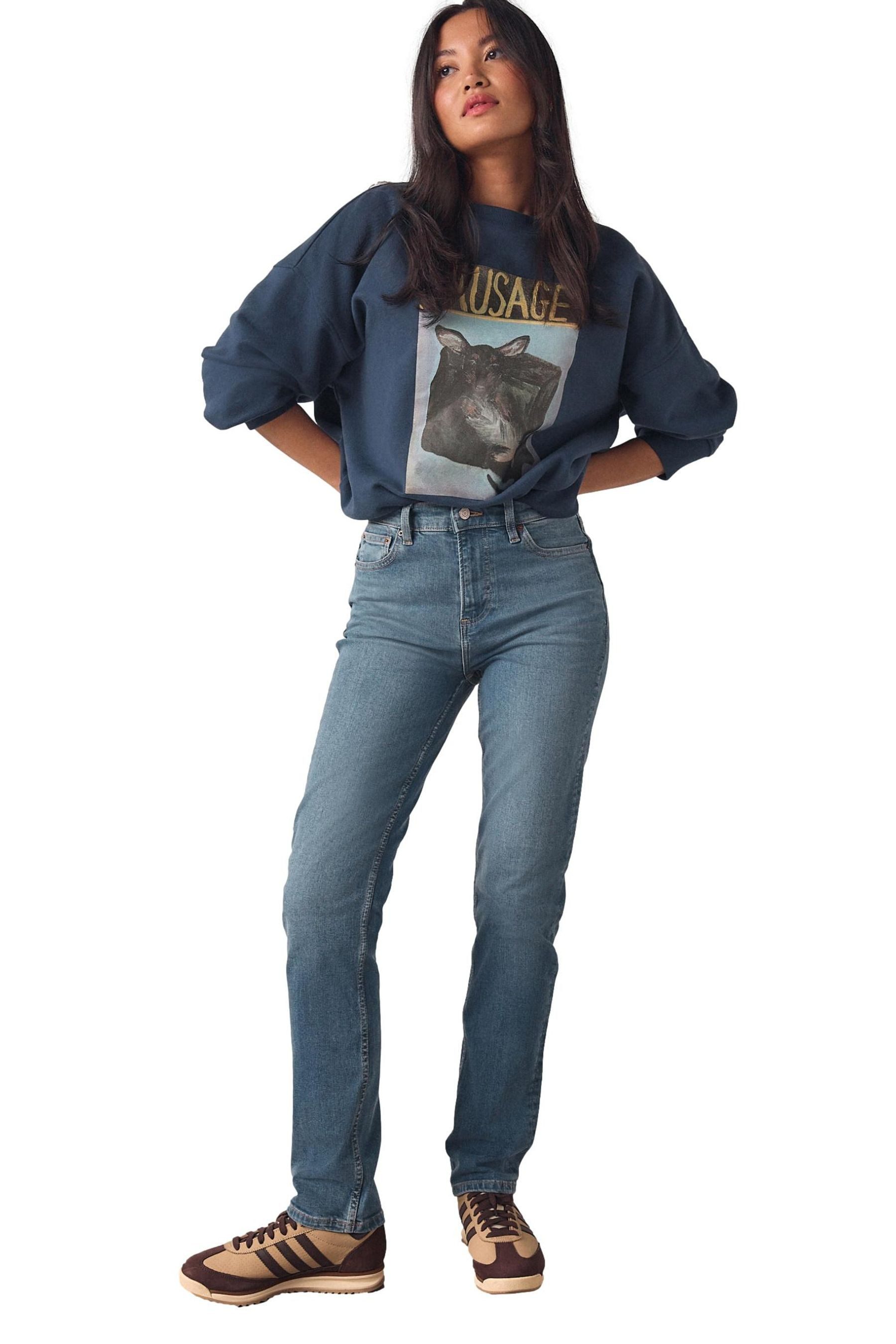 Next Slim-fit-Jeans Slim Fit Stretch-Jeans, Kurzgröße (1-tlg)