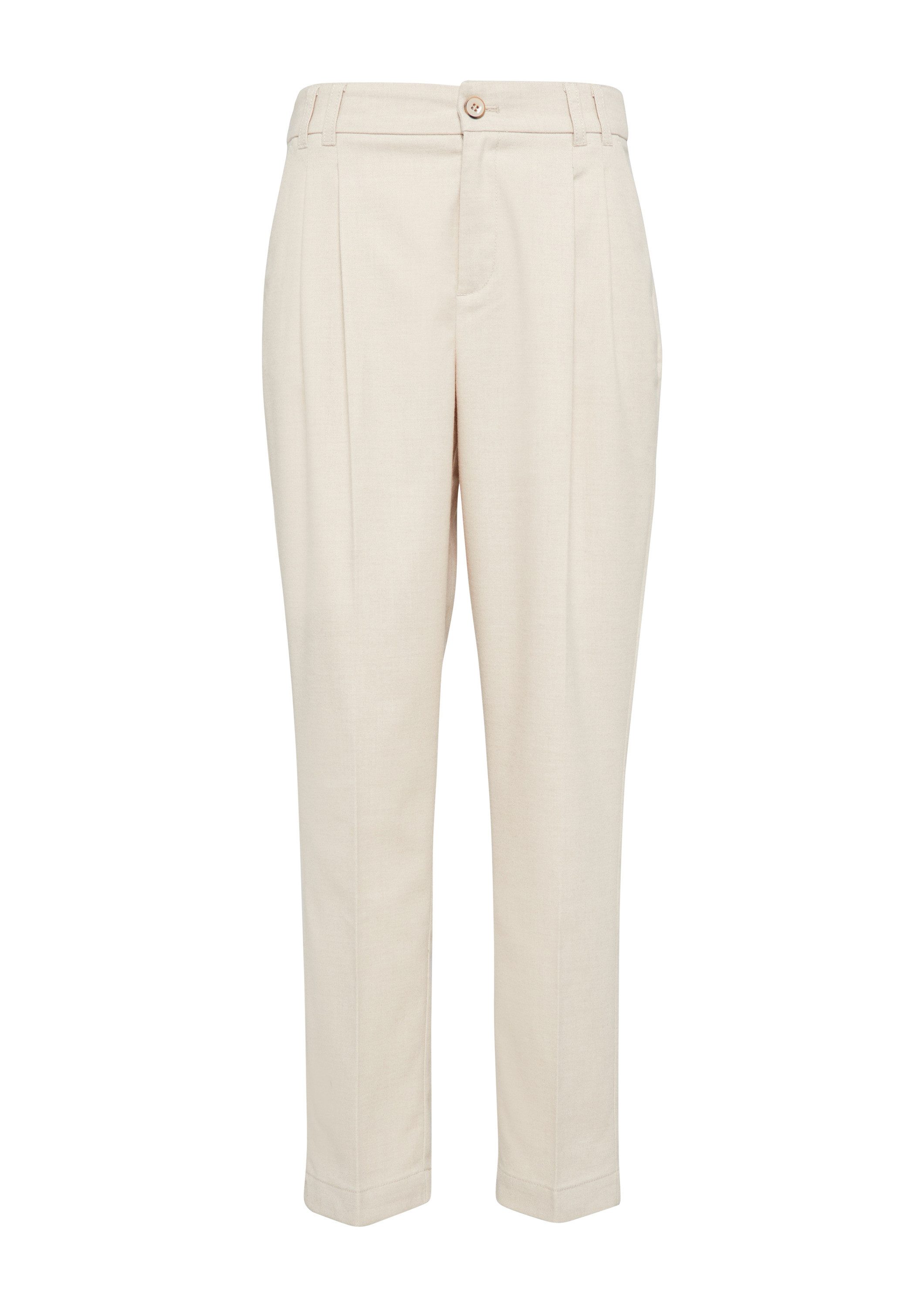 s.Oliver 7/8-Hose Hose Twill-Hose mit Bundfalte günstig online kaufen