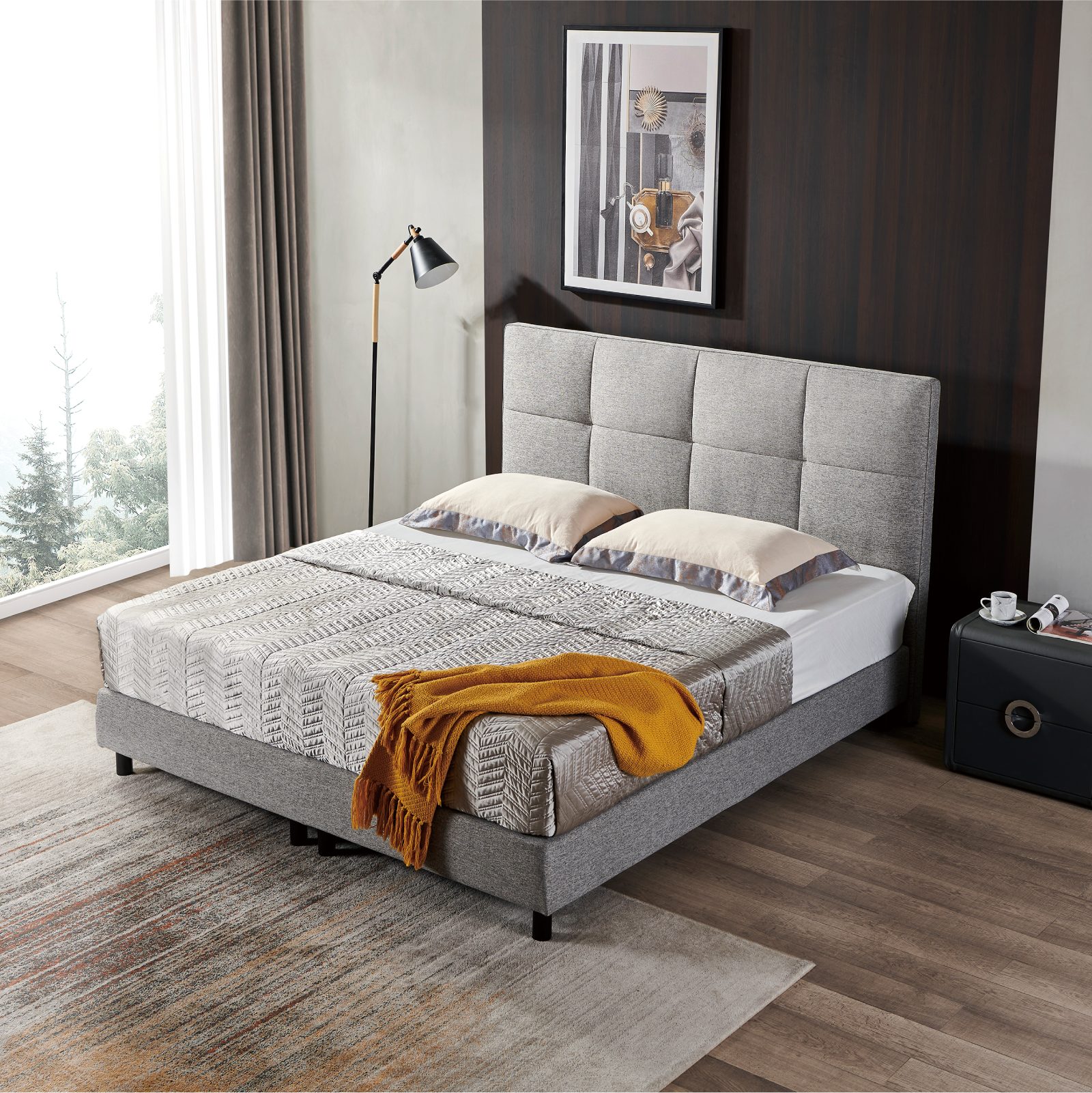 V6 Boxspringbett Modell 213 mit Taschenfederkernmatratze günstig online kaufen