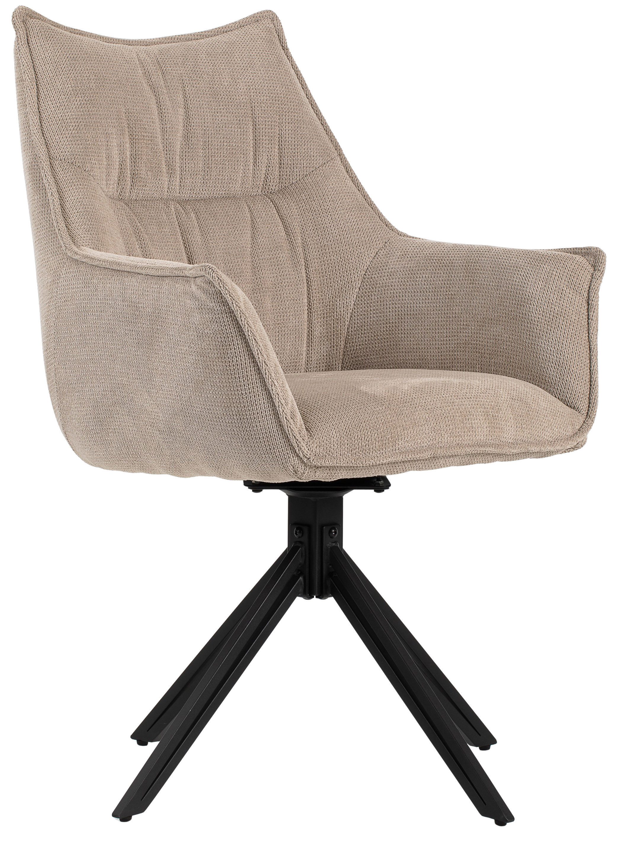 MR.DEKO Esszimmerstuhl Ginosa, drehbarer Stuhl mit Polsterung und Armlehnen günstig online kaufen