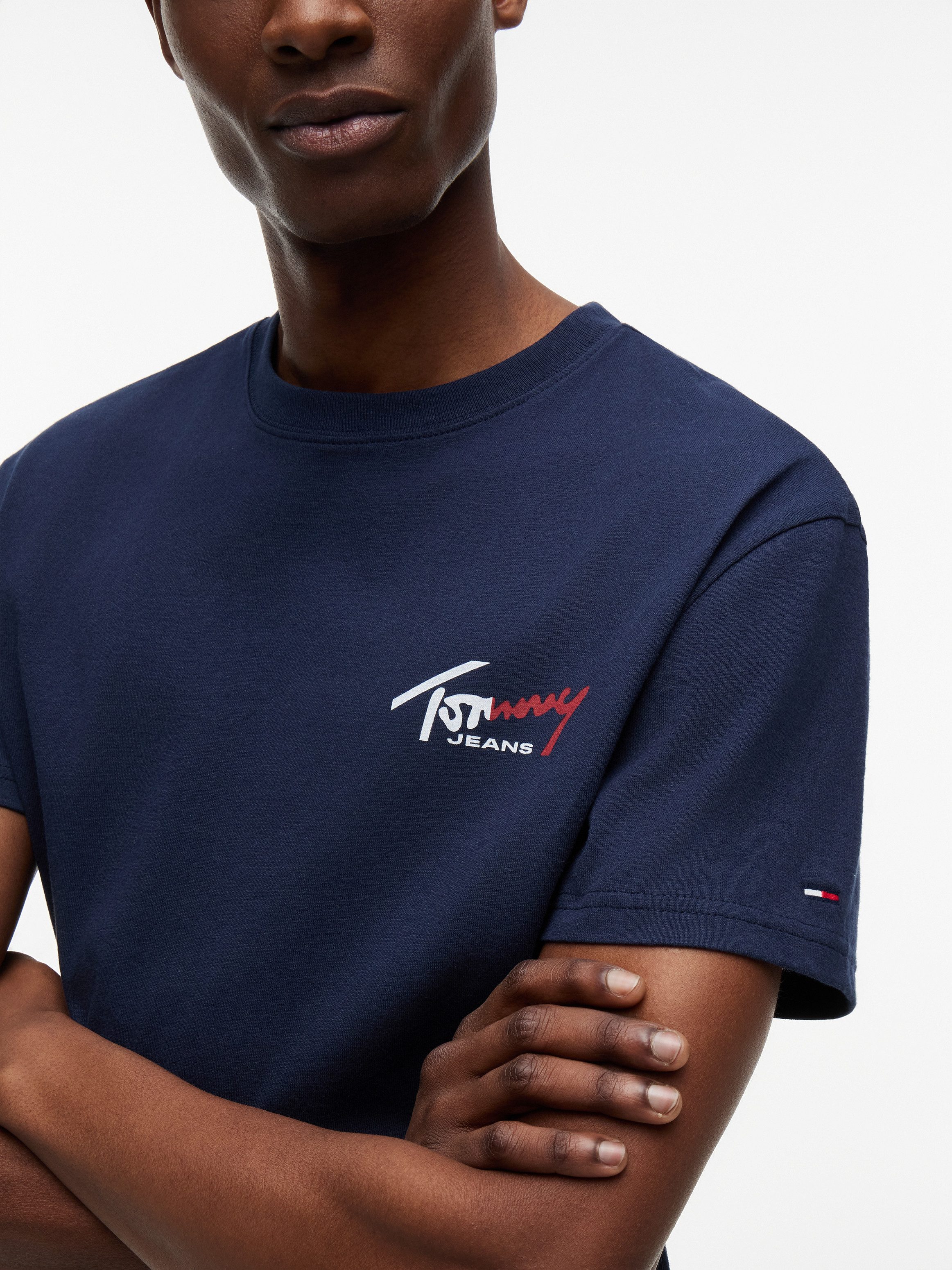 Tommy Jeans T-Shirt TJM REGULAR SIGNATURE 2PACK (Packung, 2-tlg) großer Rückenprint – Bild 4 von 5