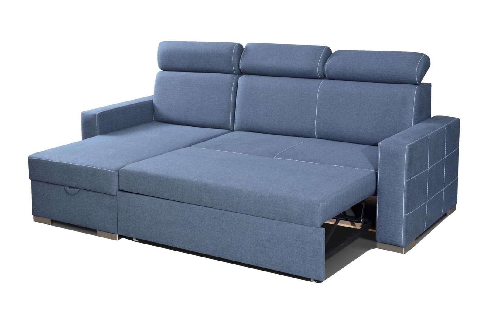 Neu, Luxus Moderne Europe in Blaues JVmoebel stilvolles L-Form Couch Ecksofa Design Ecksofa Made