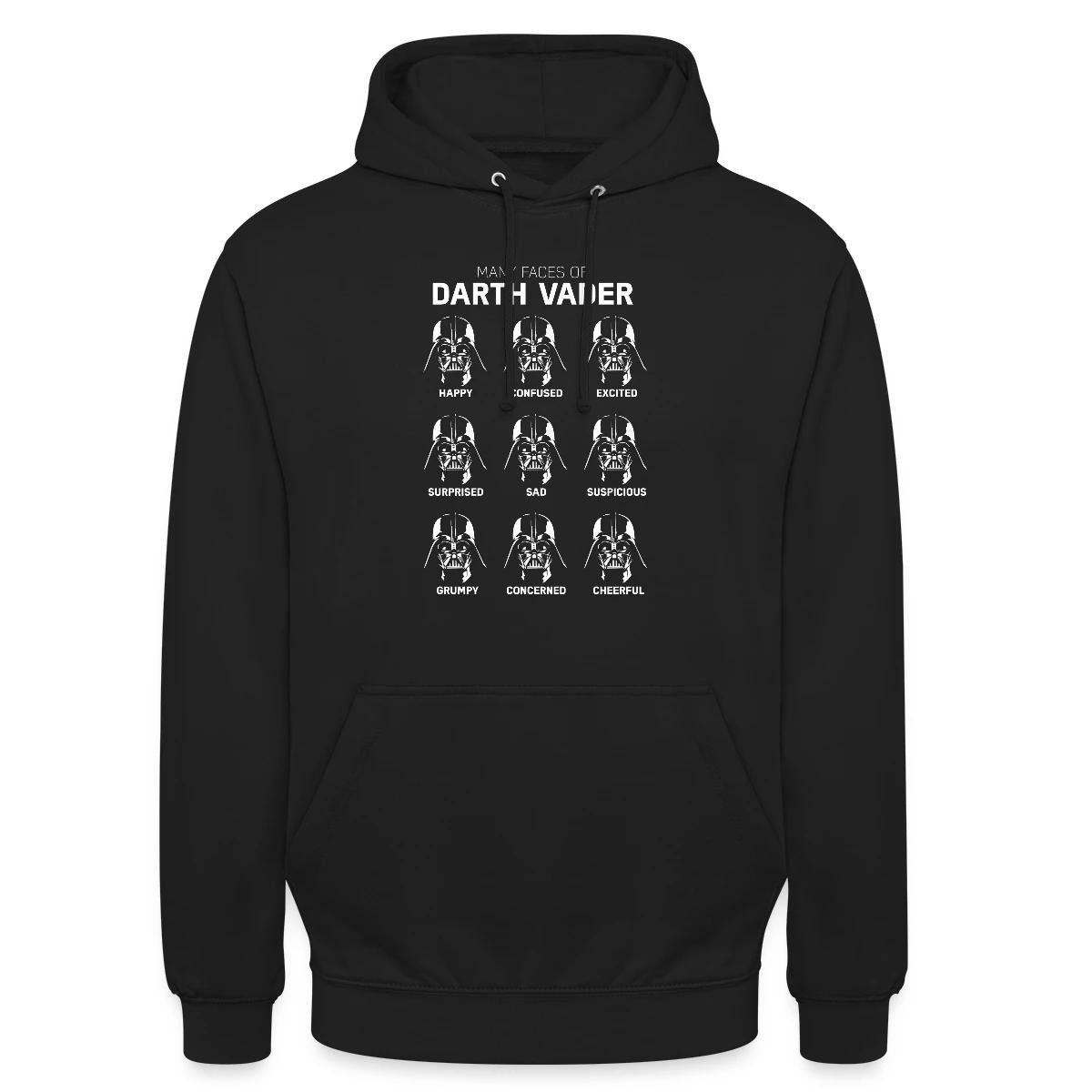 Spreadshirt Hoodie Star Wars Darth Vader Mimik Unisex Hoodie (1-tlg)