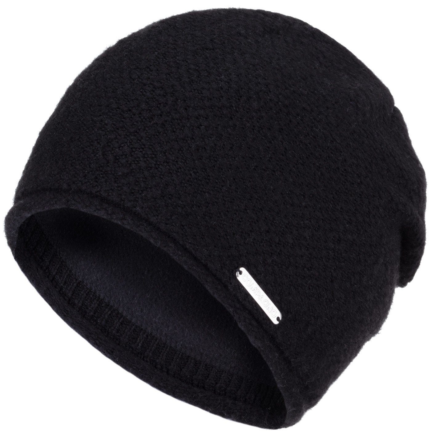 compagno Strickmütze (1-St) Klassische Beanie Wintermütze Strickmütze Damen gefüttert Fleece