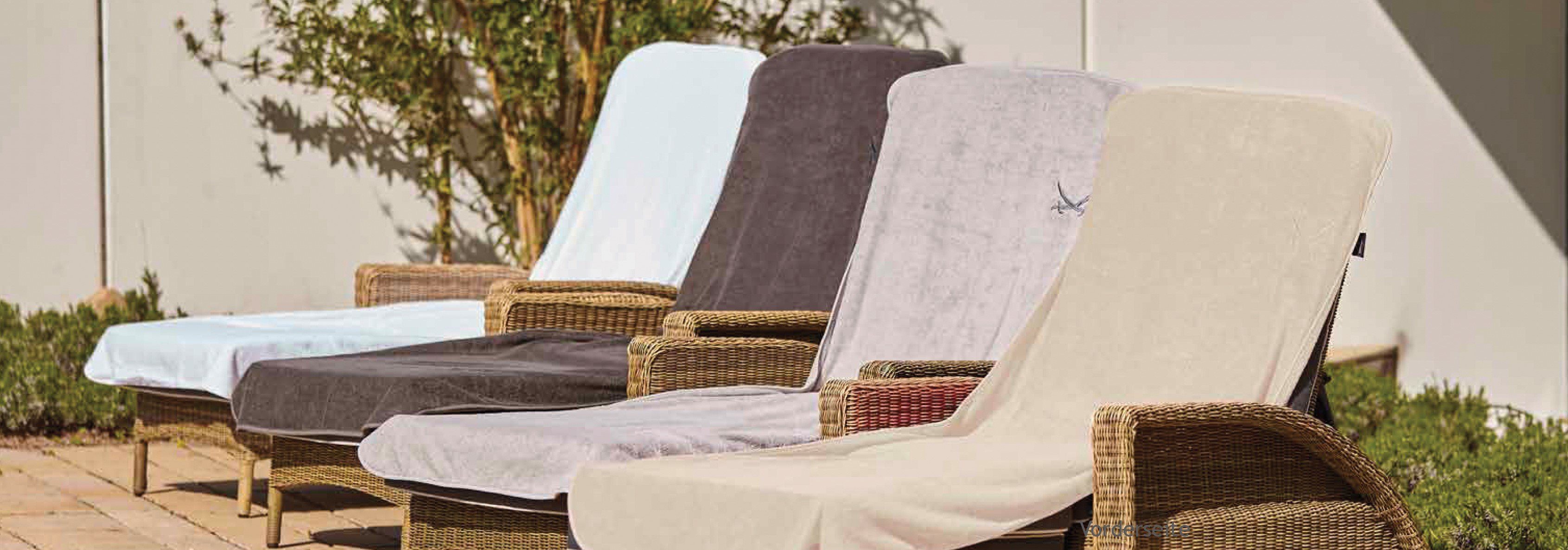 Sansibar Sylt Saunatuch Schonbezug Liegenauflage Sansibar mit gesticktem Säbel, 75x200 cm, mit Umschlag ohne Verrutschen, hautfreundlich, pflegeleicht sand