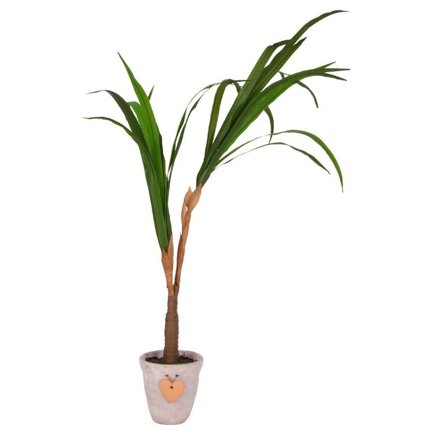 Kunstpflanze Künstliche Yucca-Palme im Topf naturgetreu Kunstpflanze Zimmerpflanze, BURI