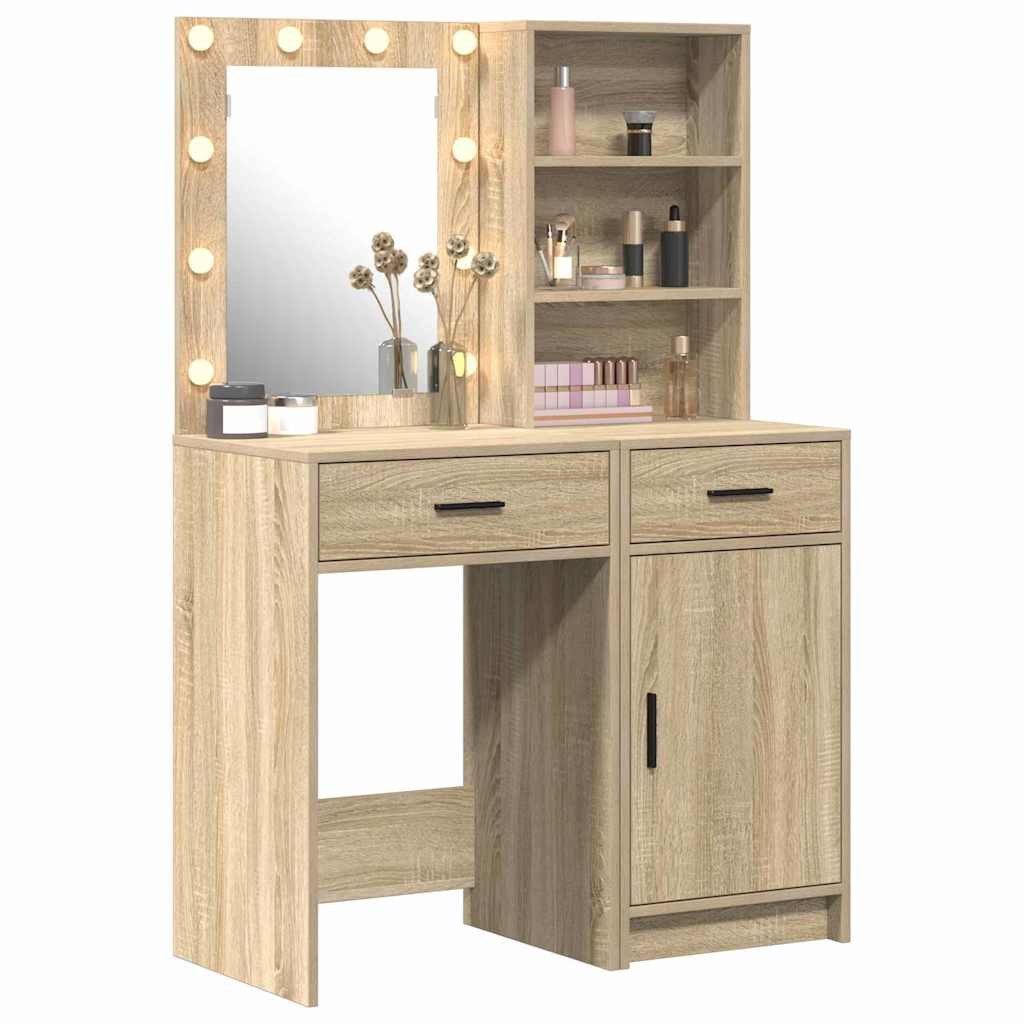 vidaXL Schminktisch Schminktisch Set mit Regal günstig online kaufen