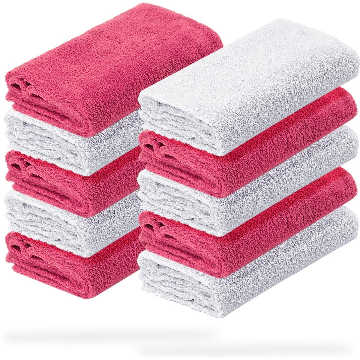 detailmate Autopflege Полотенца из микрофибры 10er Packung - 40x40cm – 550 GSM Mikrofasertuch (Mikrofaser, 40x40 cm, 10-tlg., Reinigungstuch - lackschonend - Poliertuch)