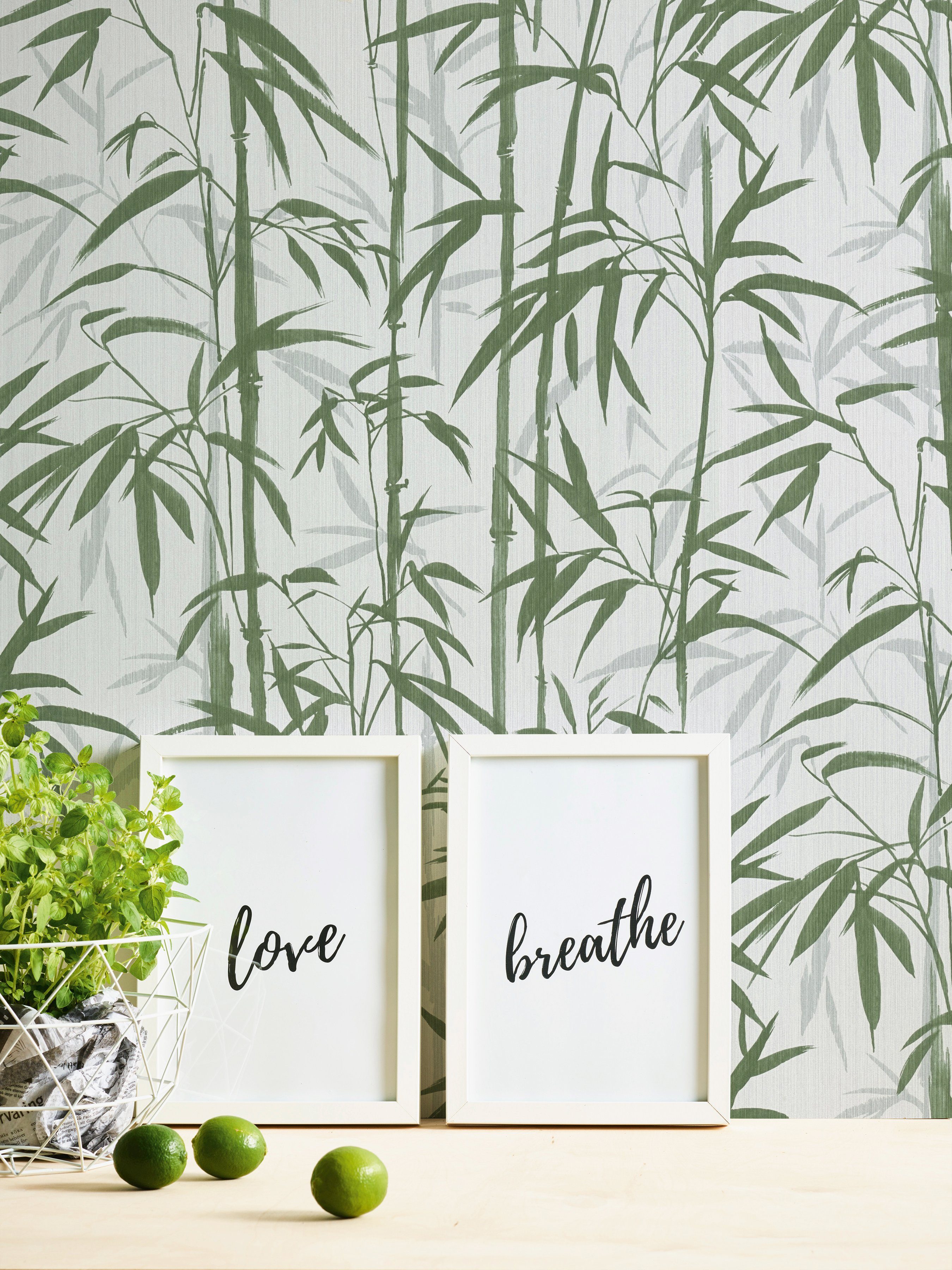 tropisch, creme/grün Designertapete botanisch, Vliestapete MICHALSKY BY floral, Tapete METROPOLIS Bambus LIVING is Change good, Bamboo, Bold