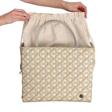 Handed By Einkaufskorb Handed By Shopper Rosemary Pale Grey / White Pattern (M)