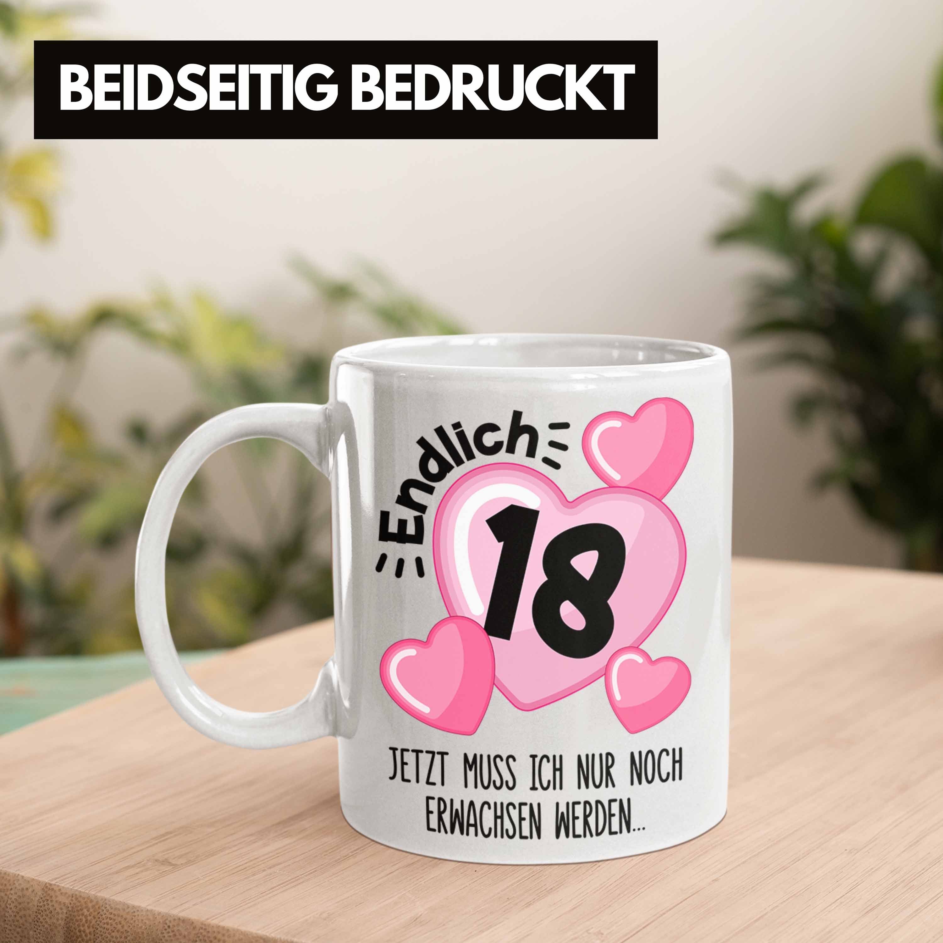 Trendation Tasse Trendation - 18. Geburtstag Tasse Geschenk Mädchen Geschenkidee Lustig Spruch 18 Geschenke Geschenkideen zum 18 Bday 18er – Bild 3 von 5