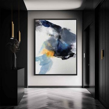 DOTCOMCANVAS® Leinwandbild Macroscopic, Leinwandbild grau Macroscopic moderne abstrakte Kunst Druck Wandbild