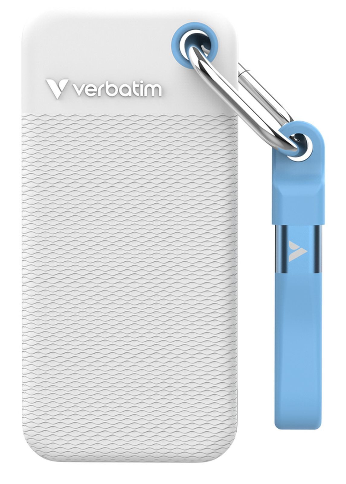 Verbatim SSD 1TB Pocket incl. two sleeves white & light blue Gaming-Festplatte