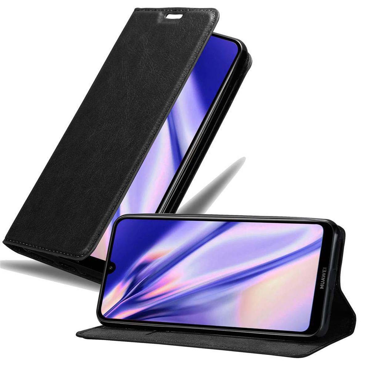 Cadorabo Handyhülle für Huawei Y7 2019 / Y7 PRIME 2019 Hülle Huawei Y7 2019 / Y7 PRIME 2019, Hülle Schutzhülle mit Standfunktion, Magnetverschluss und Kartenfach