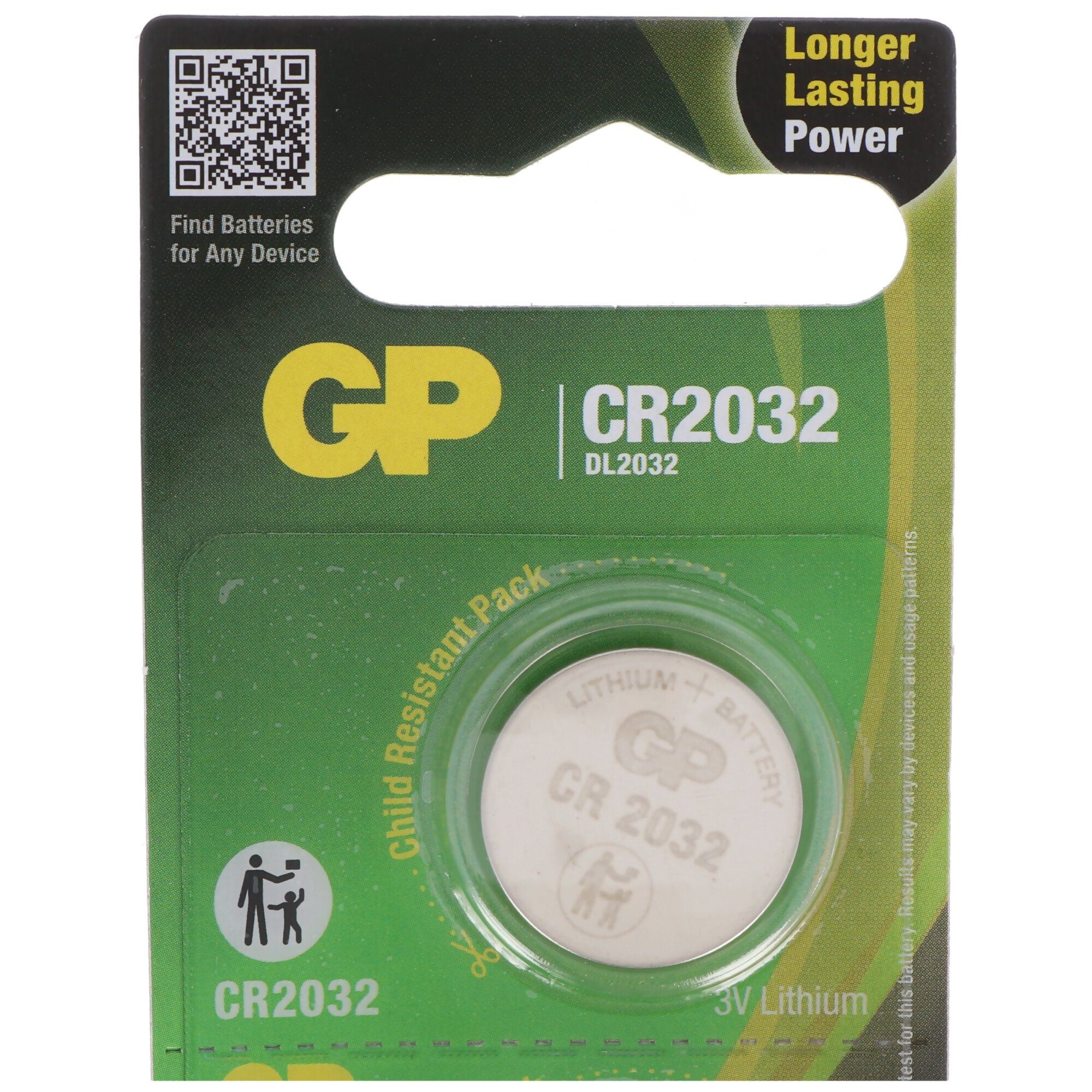 GP 5 Lithium (3,0 3V Batteries Stück GP V) Knopfzelle Batterie, CR2032