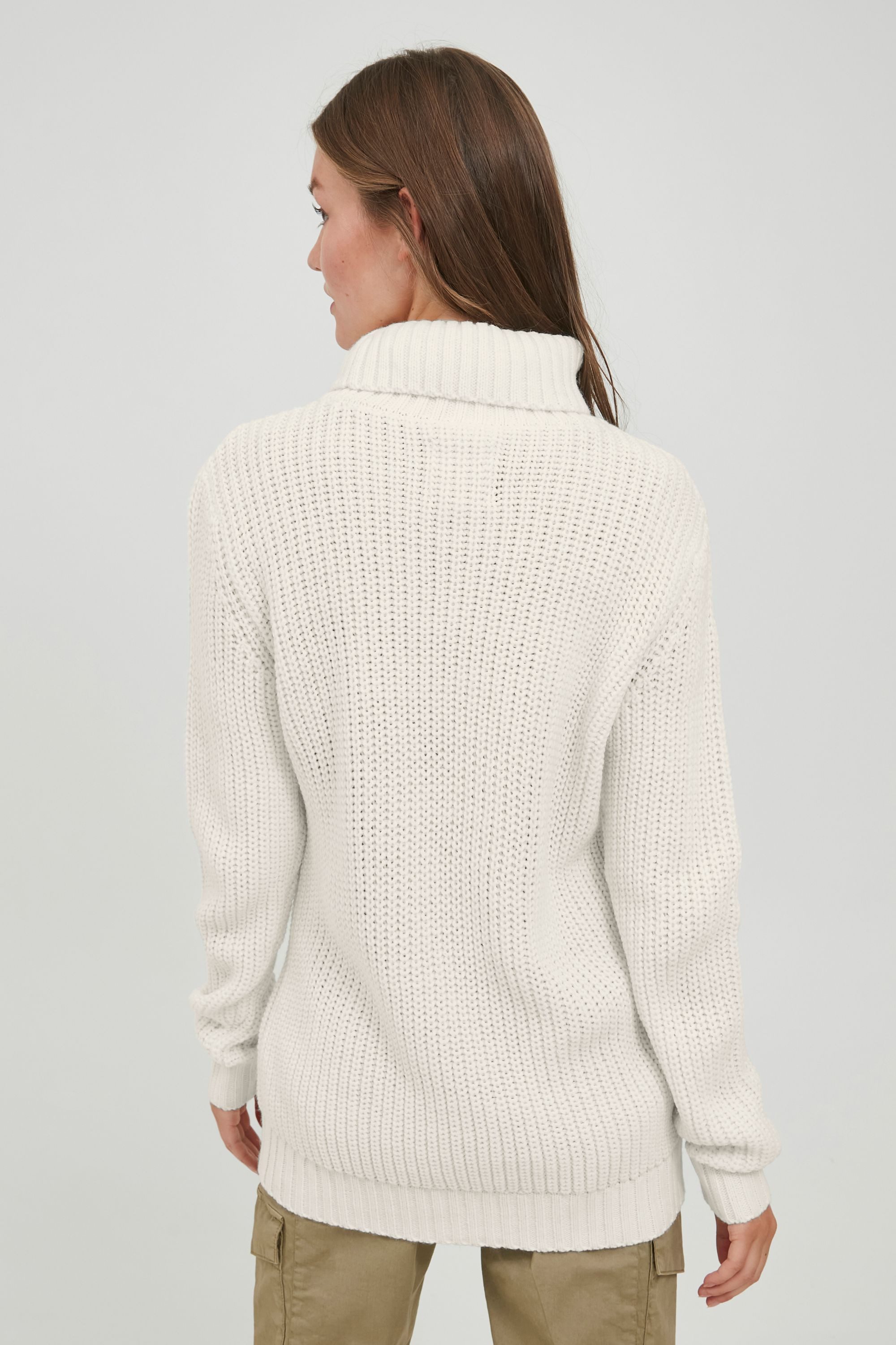 OXMO Strickpullover OXNanna Grobstrickpullover mit Rollkragen