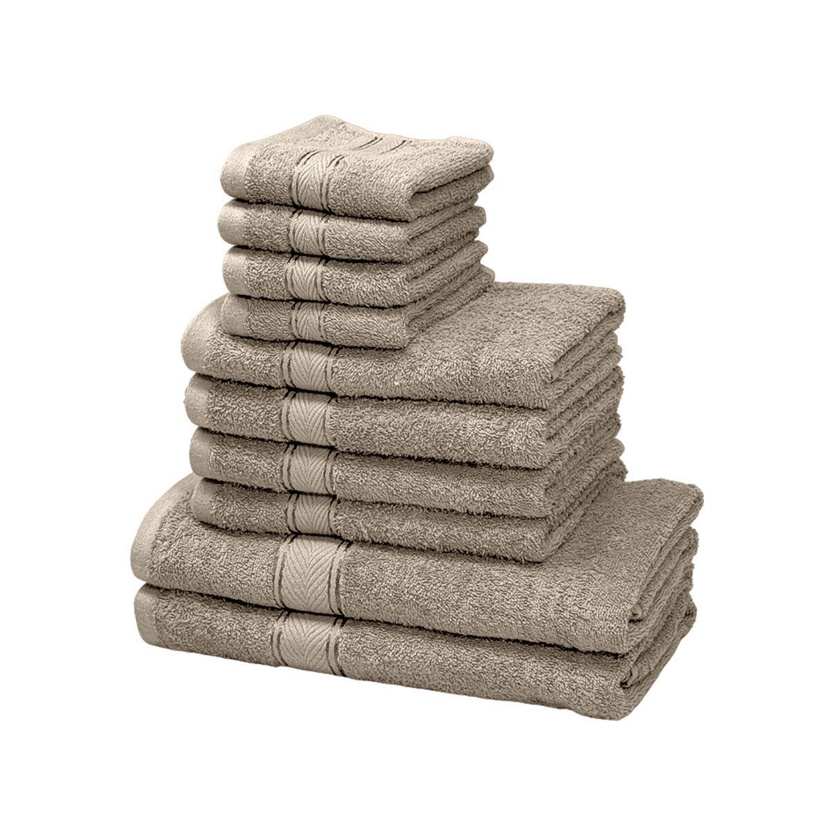 BETTWARENSHOP Handtuch Set Miko Superflausch, Frottee (Set, 10-St), Walkfrottee, 100% Baumwolle, Duschtücher, Полотенца, Gästetücher