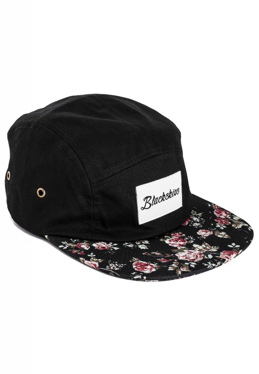 Blackskies Snapback Cap Florale 5-Panel Cap Black Beauty - Schwarz-Floral