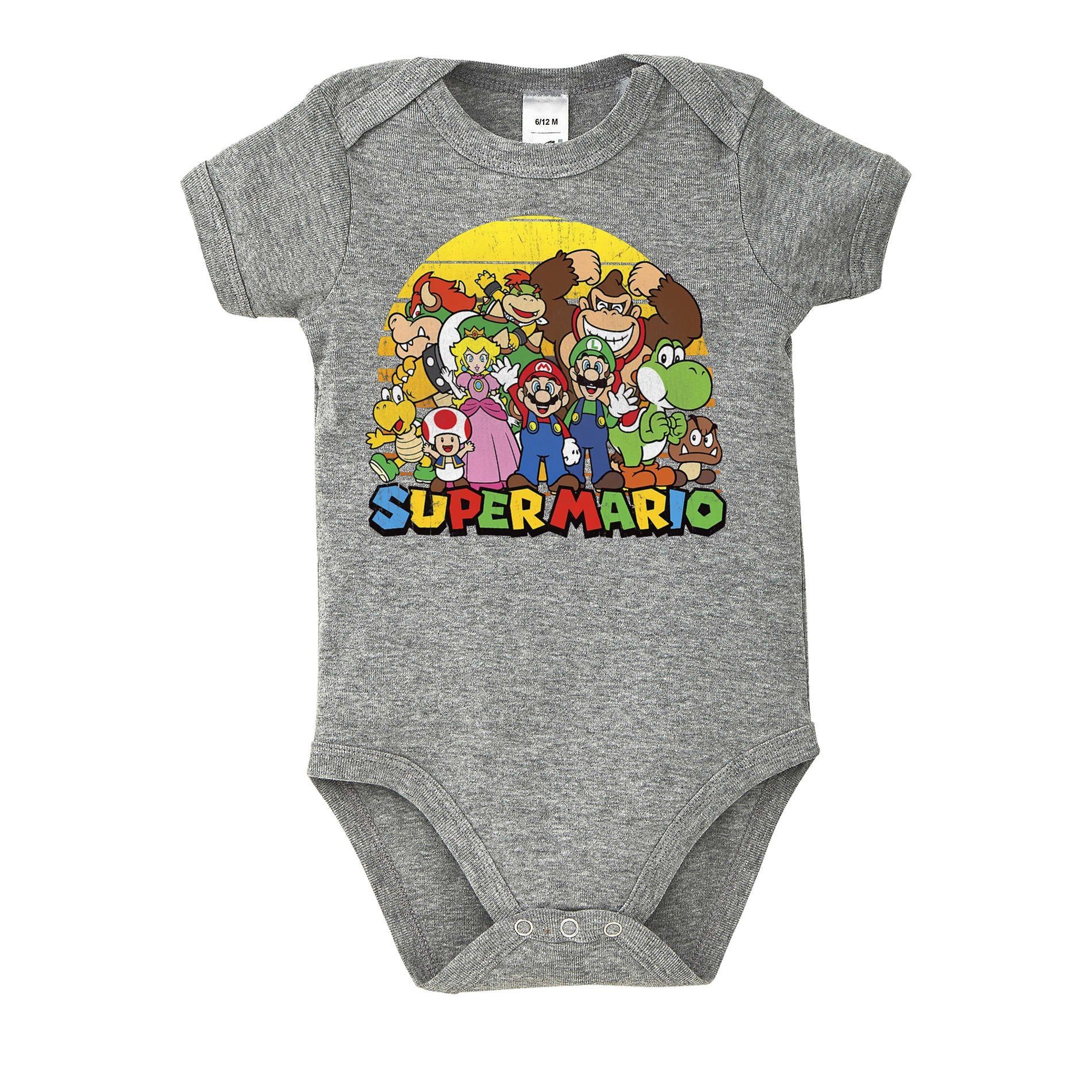 Strampler Kinder Super Mario Friends Sun Apocalyse Luigi Baby Retro Kosnole