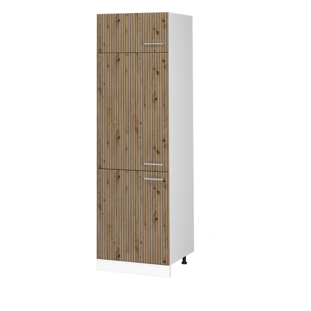 Vicco Kühlumbauschrank R-Line Hochschrank für die Küche Artisan-Eiche/Weiß günstig online kaufen