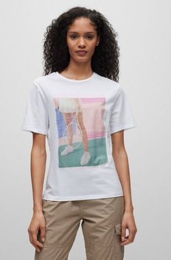 BOSS T-Shirt Damen T-Shirt C_ESUMMER_PRINT (1-tlg)