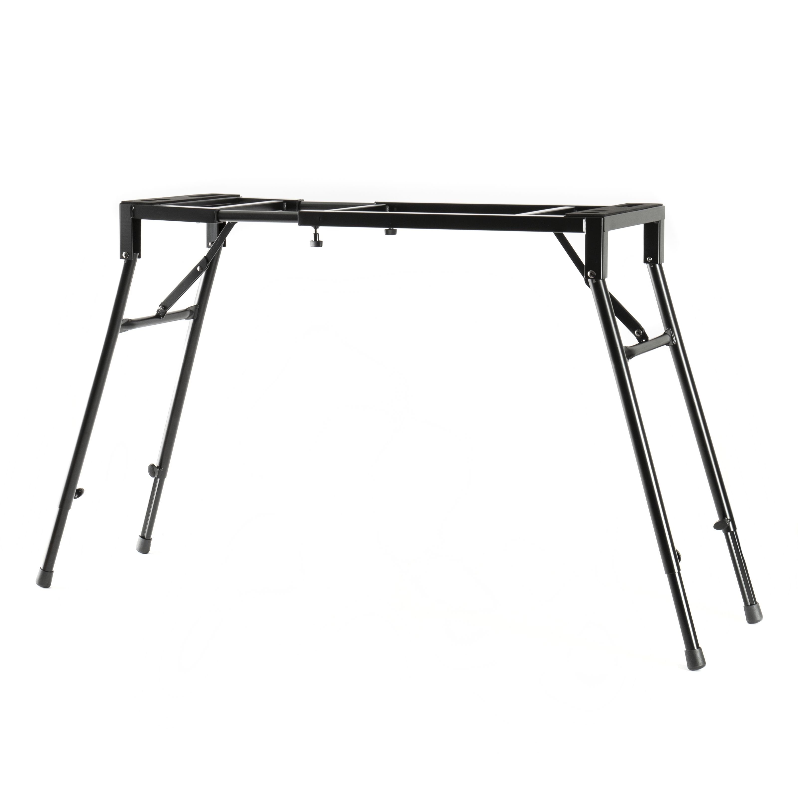 MUSIC STORE Keyboardständer, (MXS-A1B Keyboardtisch Universeller Ständer für Keyboards und Synthesizer Einstellbar Zusammenklappbar Gummifüße für Sicheren Stand Höhe 630-970 mm Belastbarkeit bis 80 kg, Stative für Tasteninstrumente, Keyboard-Tische), Keyboardtisch, Universeller Ständer, Einstellbar, Zusammenklappbar