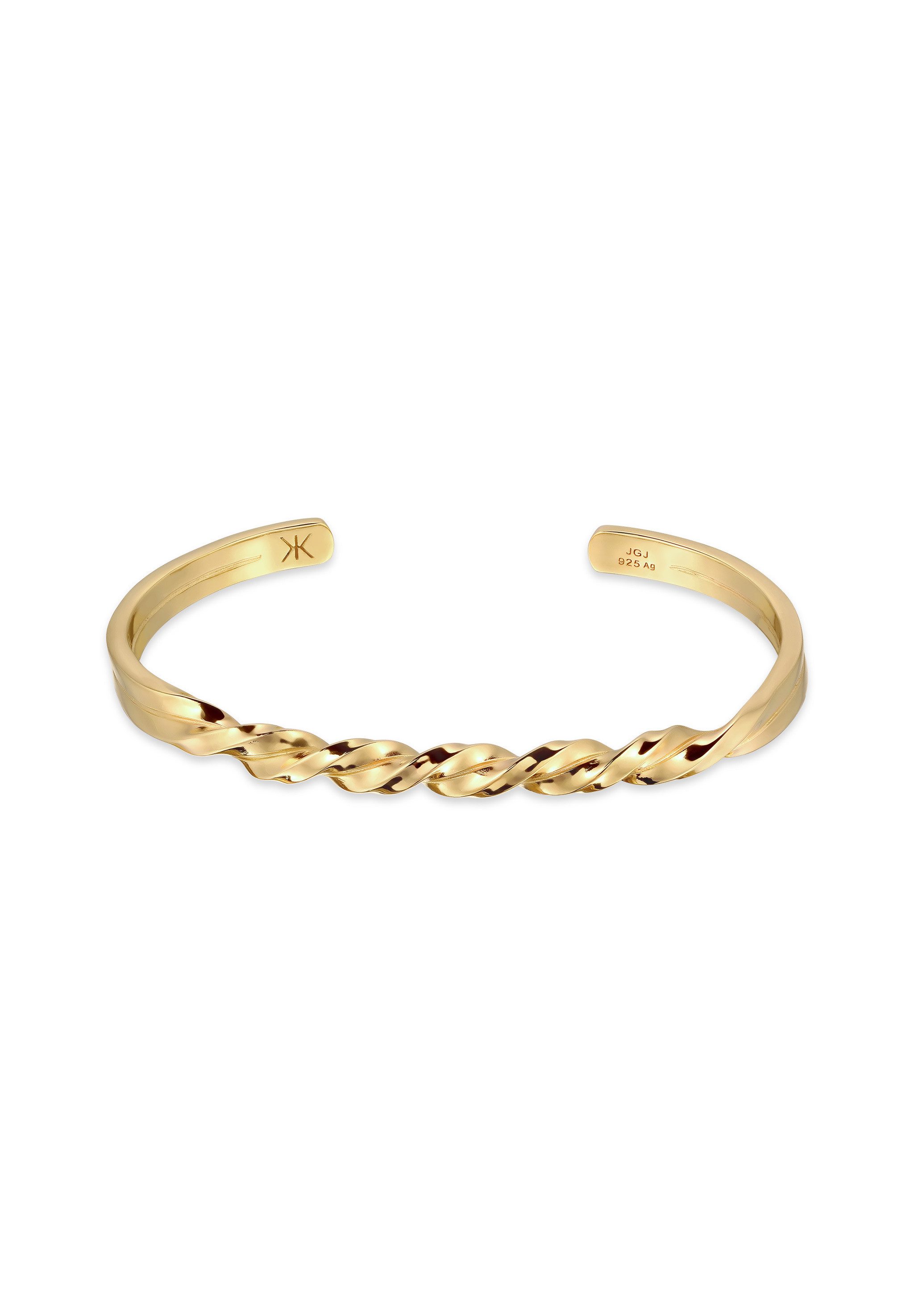 Kuzzoi Armreif Armreif Twist Look 925 Sterling Silber (kein Set)
