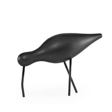 Normann Copenhagen Skulptur Holzvogel Shorebird Schwarz (Groß)