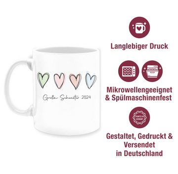 Shirtracer Tasse Große Schwester 2024 Big Sister, Keramik, Große Schwester