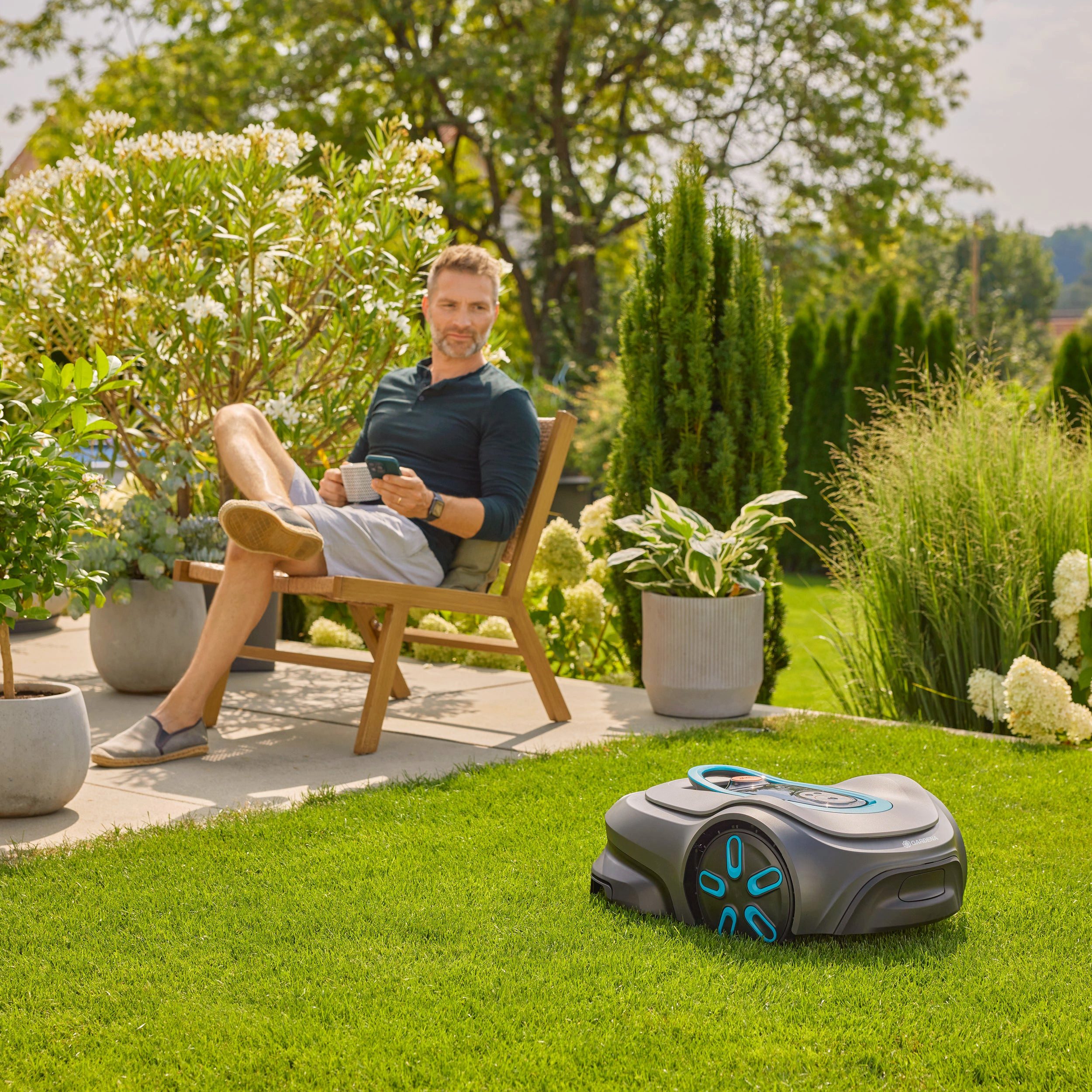 GARDENA Rasenmähroboter smart SILENO pro, bis 600 m² Rasenfläche, inkl. 150 m Begrenzungskabel