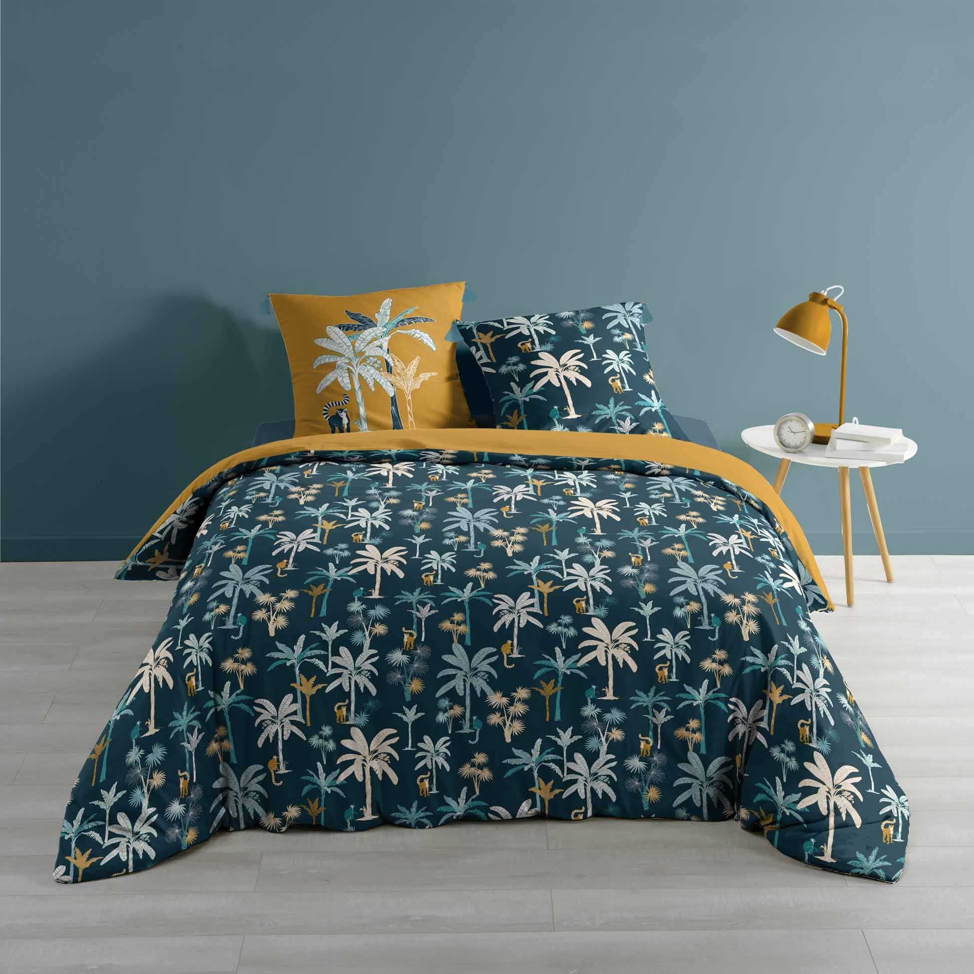 Bettwäsche, dynamic24, 3tlg.Wende Bettwäsche 240x220 Baumwolle Übergröße  Bettdecke Palmen Bettbezug online kaufen | OTTO