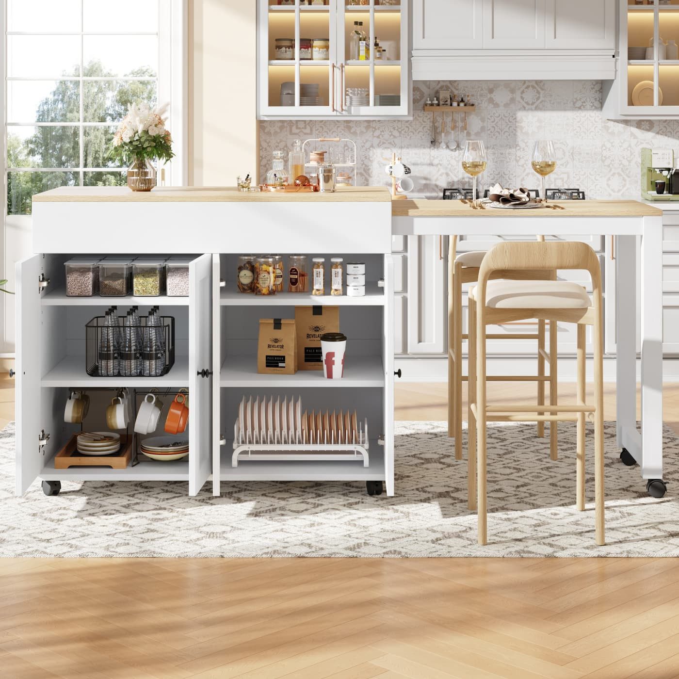 autolock Esstisch Moderner ausziehbarer Bartisch(118-180×50×94cm),Ausziehba günstig online kaufen