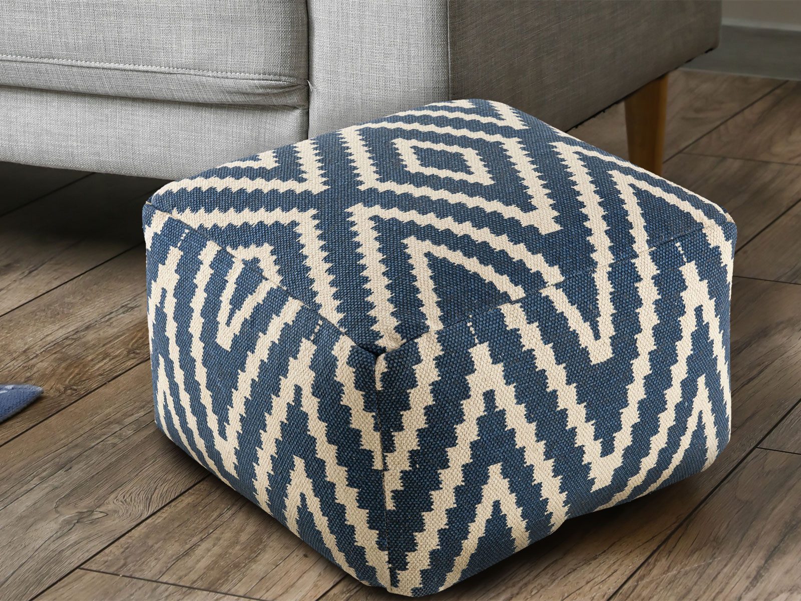 Amagohome Bodenkissen Kelim Sitzwürfel 50x50 H35cm günstig online kaufen