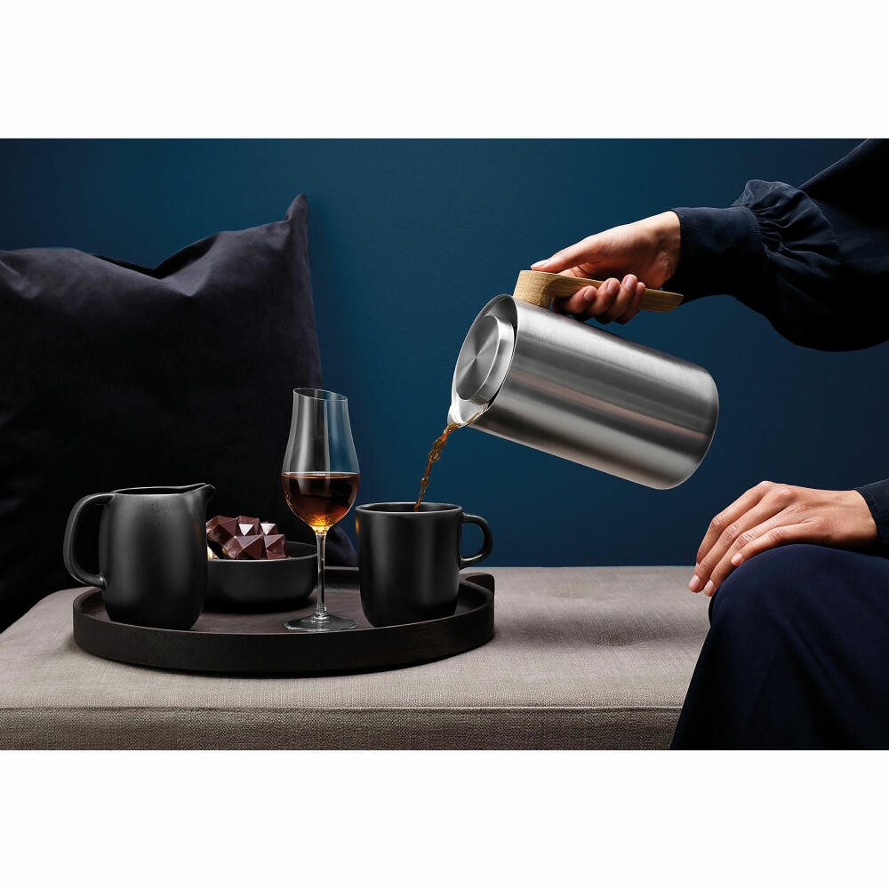 Eva Solo Isolierkanne Nordic kitchen Edelstahl/ Eiche Silber 1 L, 1 l – Bild 3 von 4