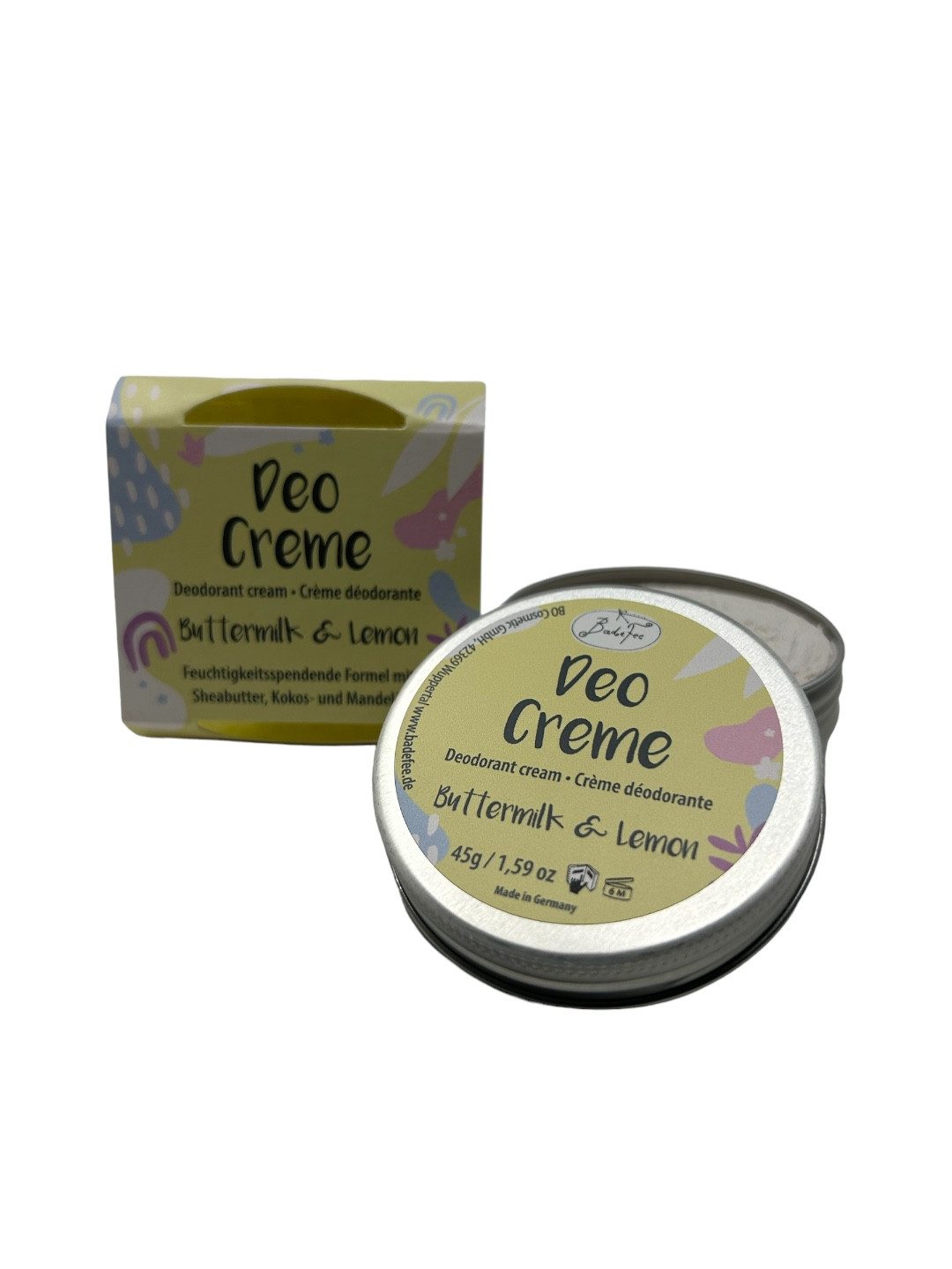 Badefee Deo-Creme Buttermilk & Lemon, 1-tlg., Deocreme 45 ml